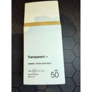 Transparent Lab Mineral Tinted Sunscreen spf50 100ml